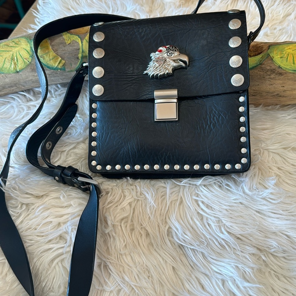 Vintage Harley Davidson leather purse